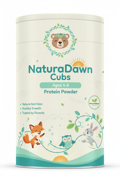NaturaDawn Cubs Protein Powder Label